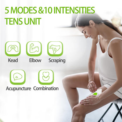 SIMUSI Wireless Tens Unit Muscle Stimulator with Remote, Green, 1 Pieces