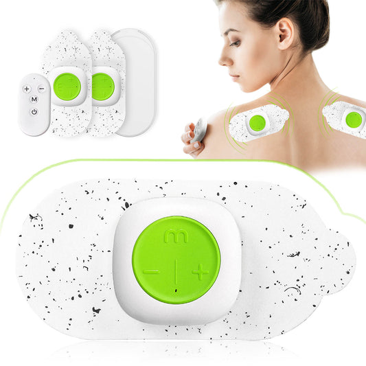 SIMUSI Wireless Tens Unit Muscle Stimulator with Remote, Green, 2 Pieces