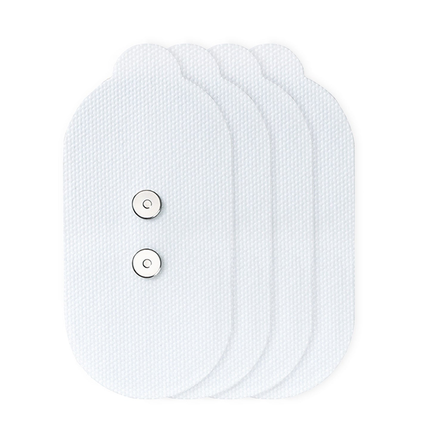 Adhesive Electrodes, Electrodes Pads for Wireless Tens Unit- Fabric White(4 Pads)